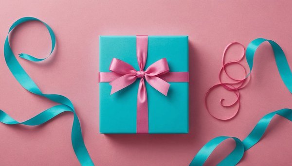 Idées d'emballages colorés avec le bolduc vert d'eau et rose